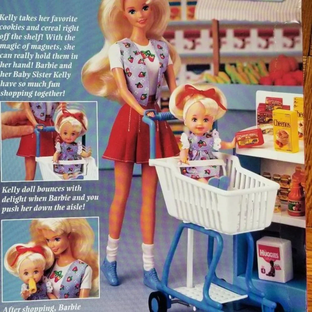 NIB Vintage Shopping Fun Barbie n Kelly Vintage